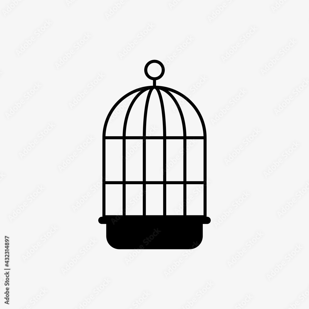 Bird cage, line icon design. Pet shop concept for websites and apps. Bird cage, line icon design. Pet shop concept for websites and apps.