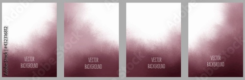 Set of vector watercolour universal backgrounds with copy space for text	