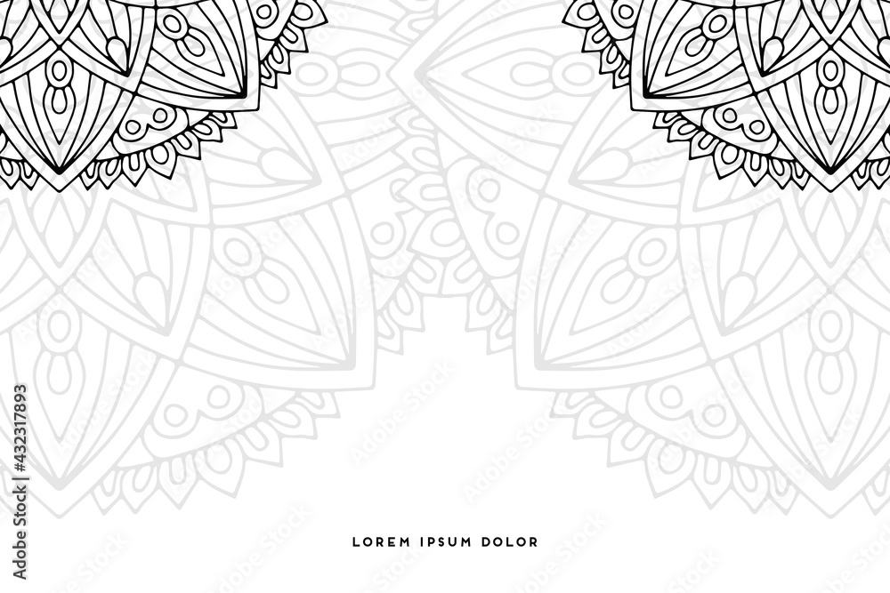 Dreamy wallpaper with mandala pattern Dreamy wallpaper with mandala pattern