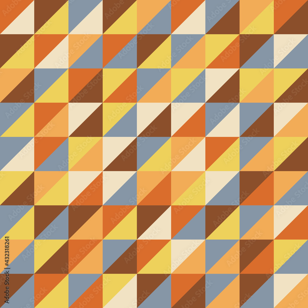 Abstract seamless pattern of colored geometrical, Modern stylish of repeating geometric mosaic, Simple graphic design for background Abstract seamless pattern of colored geometrical, Modern stylish of repeating geometric mosaic, Simple graphic design for background