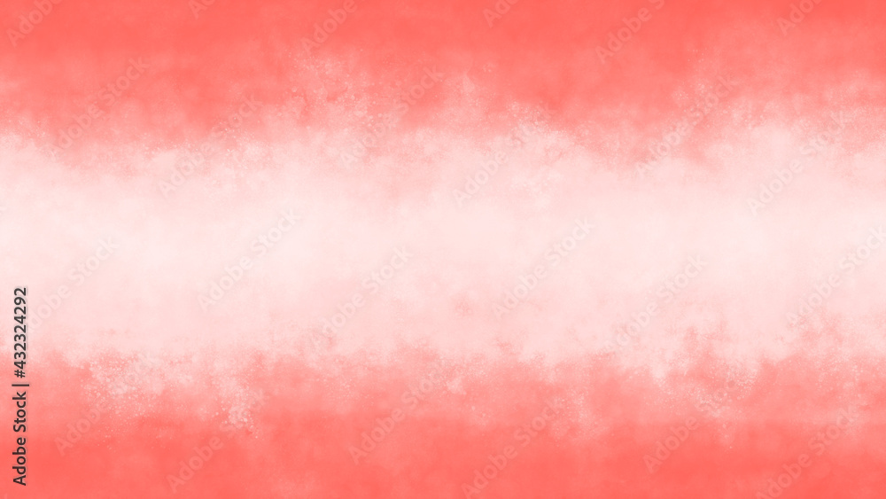 ピンクと白のグラデーション手描きの水彩背景素材