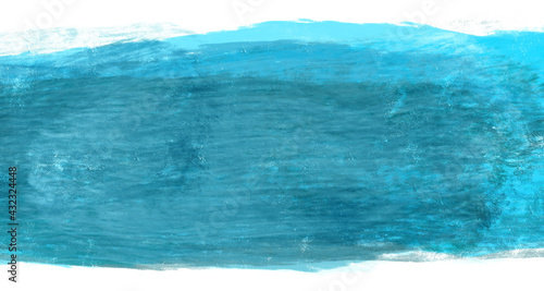 水色のバーの手描きの水彩背景素材