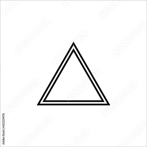 Triangle Icon.  Flat and Trendy Sign Symbol Illustration on white background