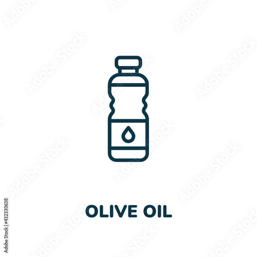 olive oil icon vector sign symbol. Simple element illustration. olive oil icon concept symbol design. Can be used for web and mobile.