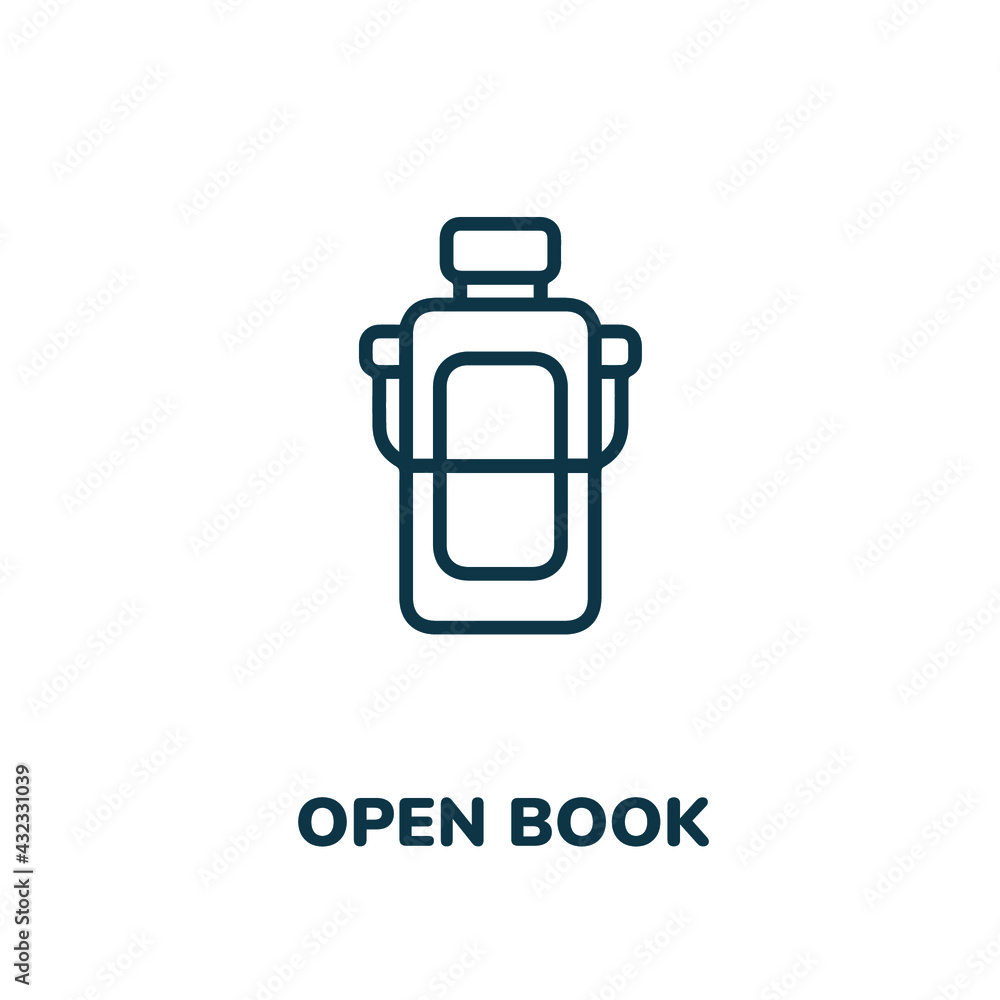 Obraz premium Water bottle icon vector sign symbol. Simple element illustration. Water bottle icon concept symbol design. Can be used for web and mobile.