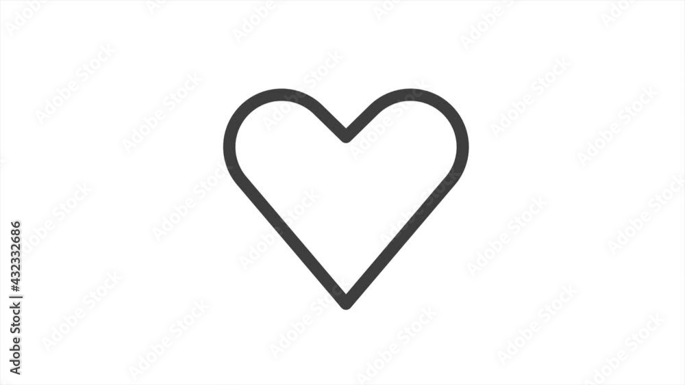 Heart icon, Social Network 4k Animation design Heart icon, Social Network 4k Animation design