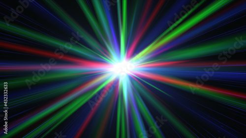 abstract star burst flash laser beam illustration