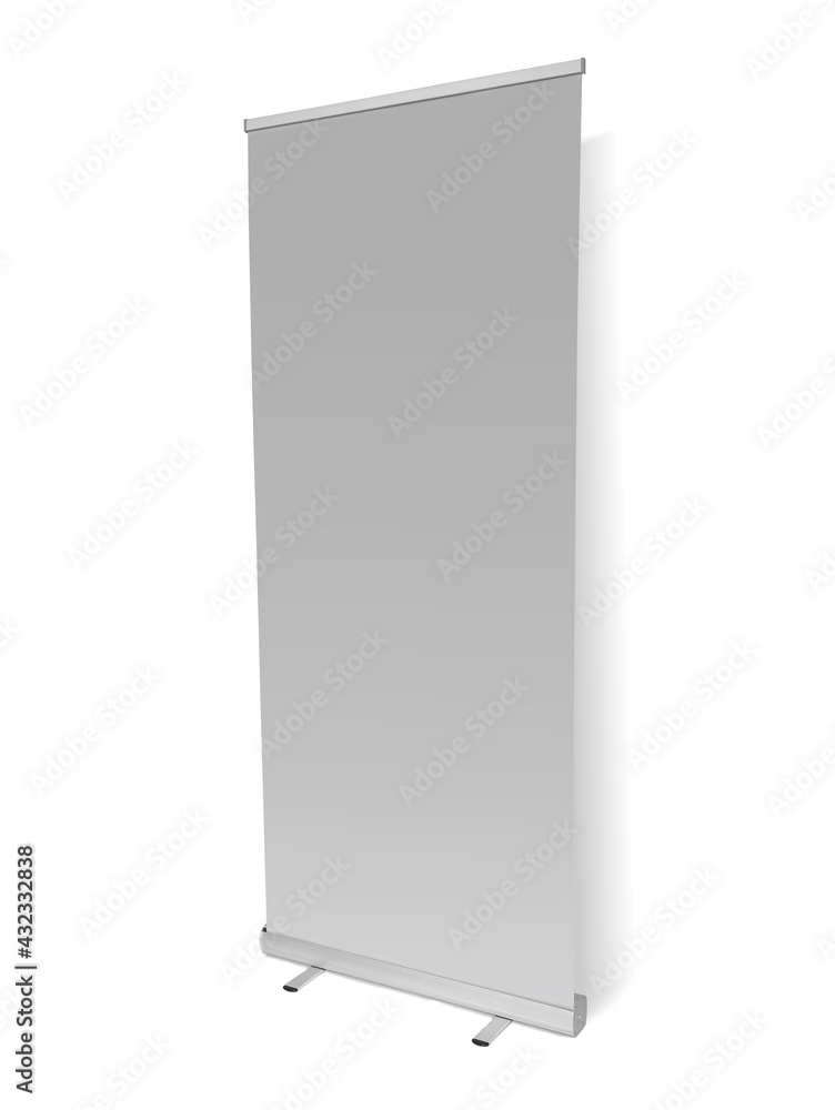 Roll up für gedruckte Werbung am Verkaufsstand (POS) oder auf dem Messestand. Roll up für gedruckte Werbung am Verkaufsstand (POS) oder auf dem Messestand.