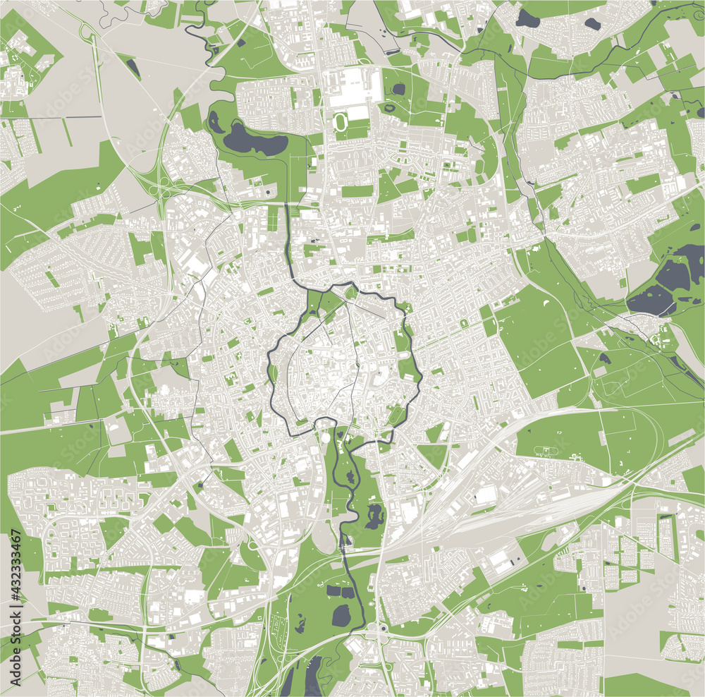 map of the city of Braunschweig, Germany map of the city of Braunschweig, Germany