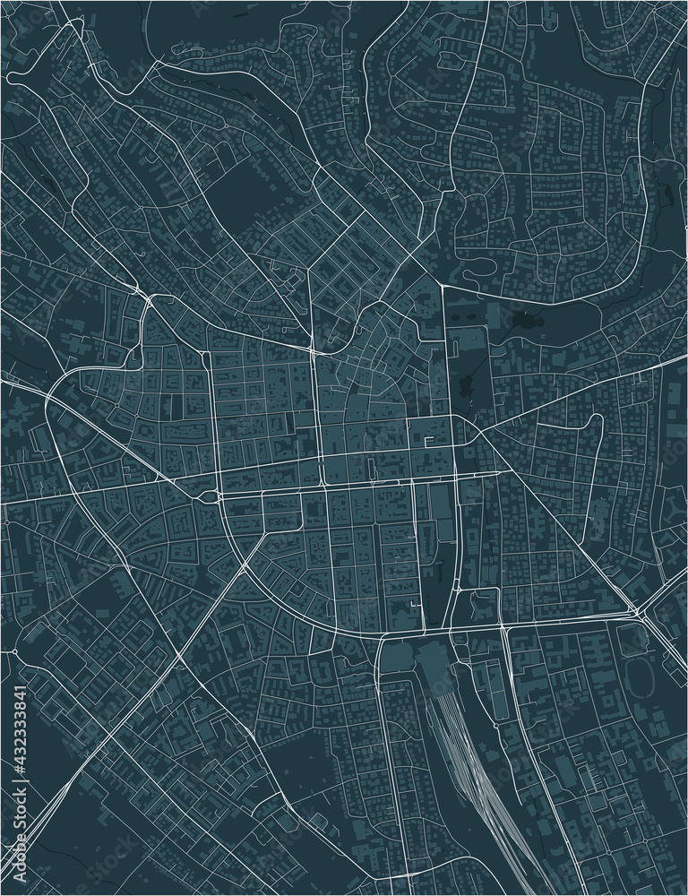 map of the city of Wiesbaden, Germany map of the city of Wiesbaden, Germany