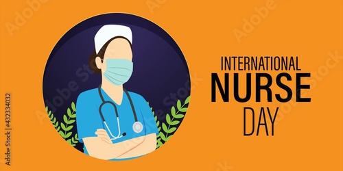 vector illustration for international nurse day.