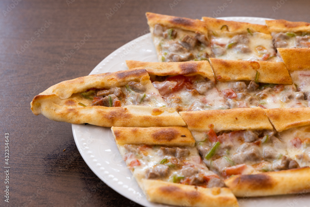 Traditional baked and fresh Turkish pita Traditional baked and fresh Turkish pita