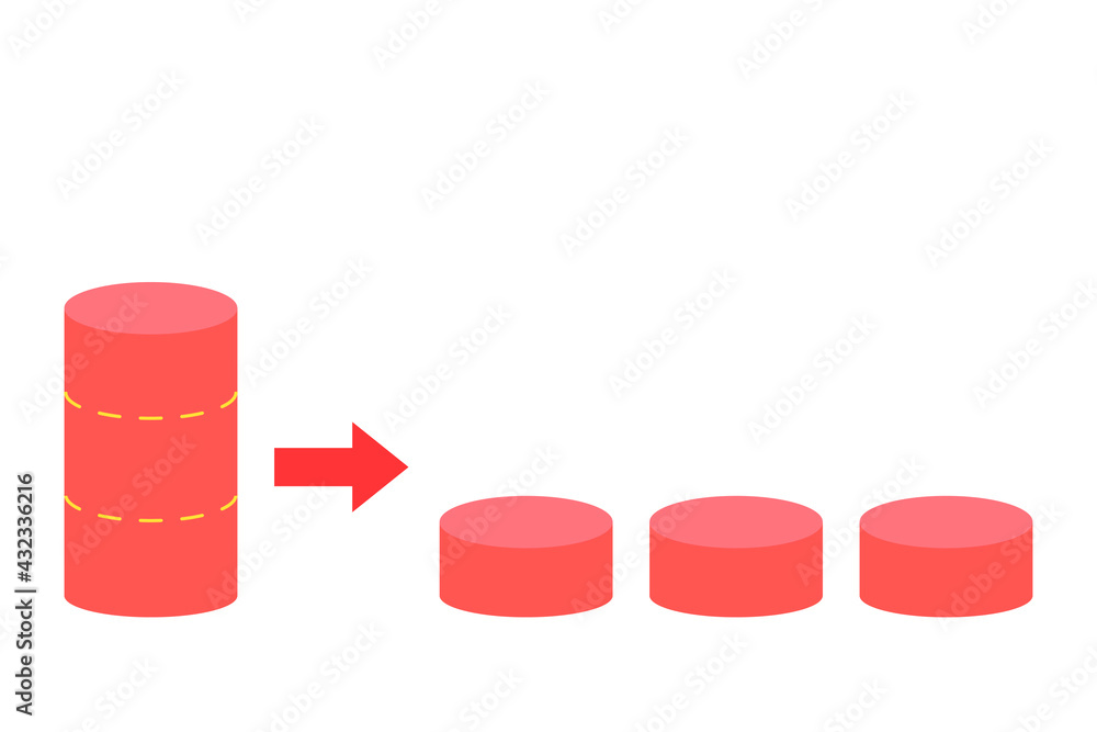 分割のイメージ ベクターイラスト Stock Vector Adobe Stock