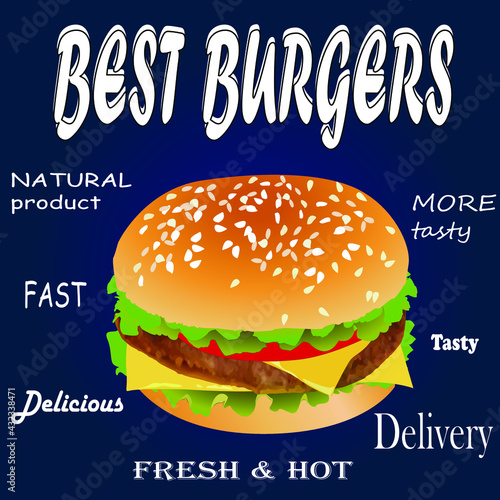 Best burger fresh and hot