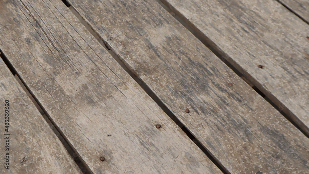 Natural wooden pier texture backgroud. Wooden pier plank background. Warm color of wooden panels on the floor. Natural wooden pier texture backgroud. Wooden pier plank background. Warm color of wooden panels on the floor.
