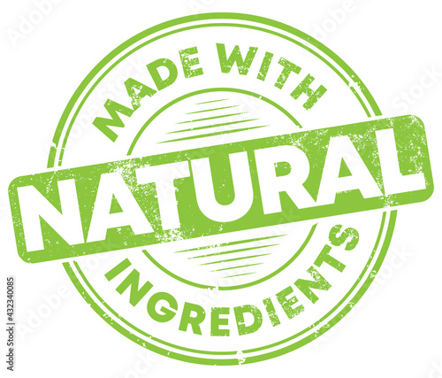 Made With Natural Ingredients Stamp