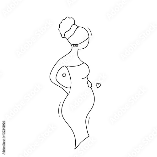 Beautiful young pregnant women 