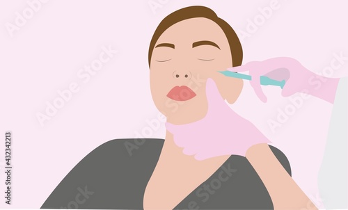 Cosmetology, injection