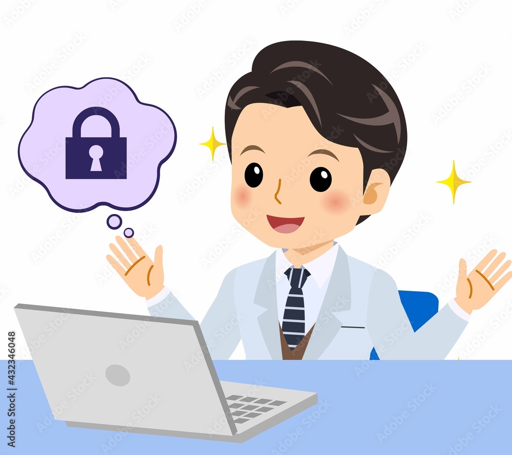 白いスーツの男性