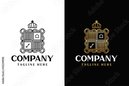 Real Estate Luxury Crest Logo Design