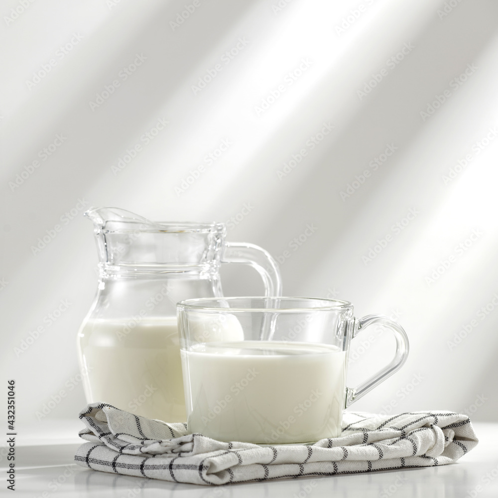 Fresh milk and free space for your decoration Fresh milk and free space for your decoration