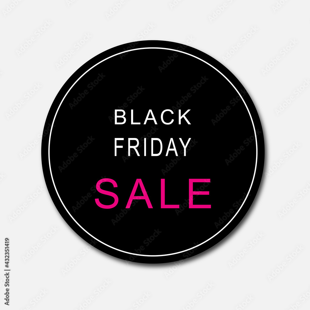 black friday sticker