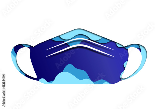 The design work on the mask.
