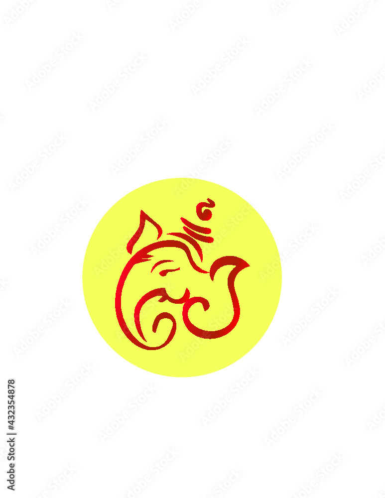 Fototapeta premium illustration of lord ganesha