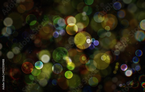 Defocused Lights over Dark,the abstract background