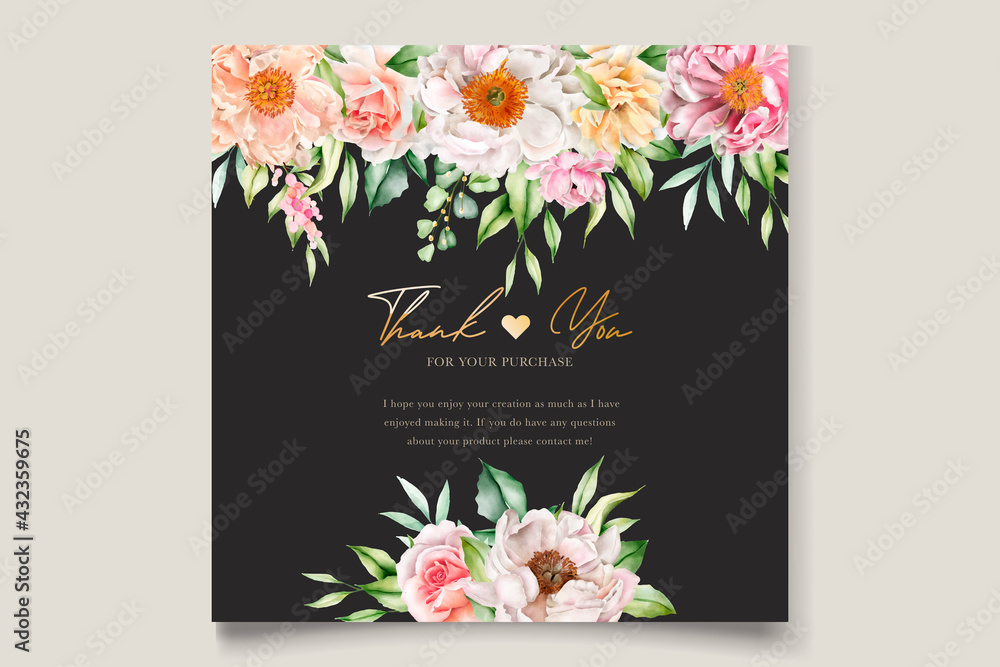 watercolor peonies and roses invitation card set watercolor peonies and roses invitation card set