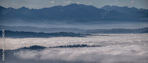 landscape with fog