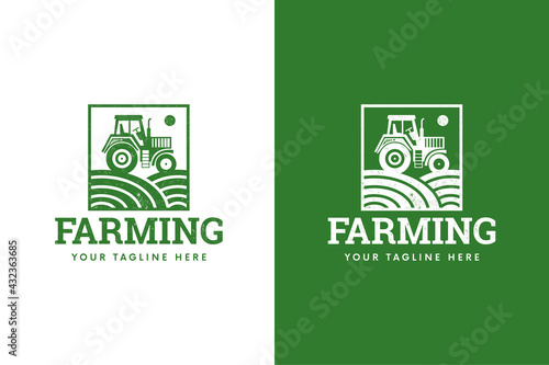 Farming Tractor Logo Design