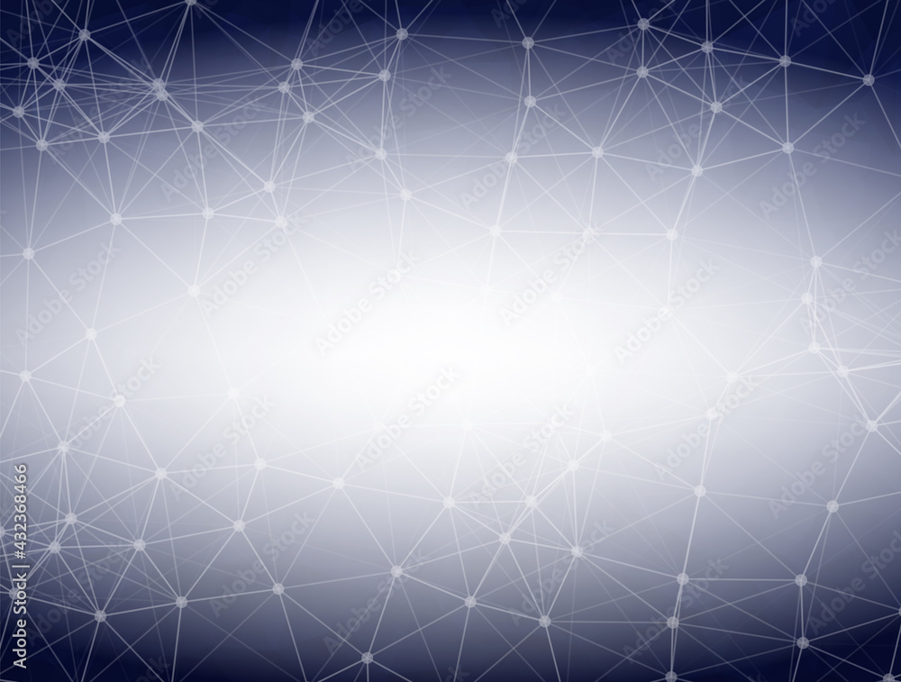 Dark Blue low poly background. Polygonal design pattern. Bright mosaic modern geometric design, Creative Design Templates. Connected lines with dots.