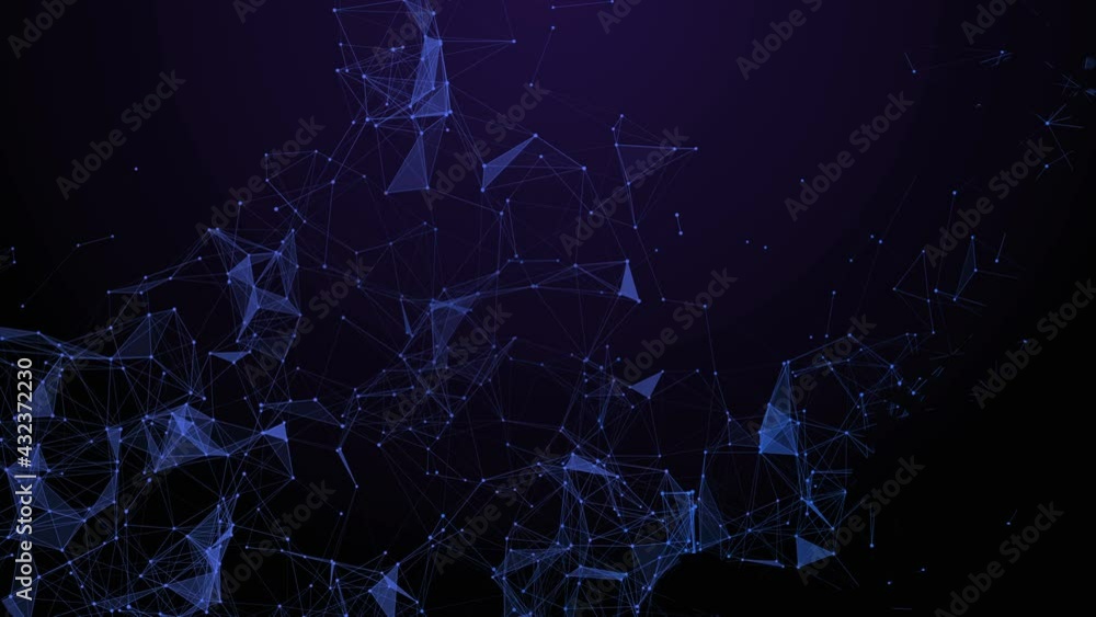Futuristic technology abstract background. Beautiful plexus . Loop Animation.