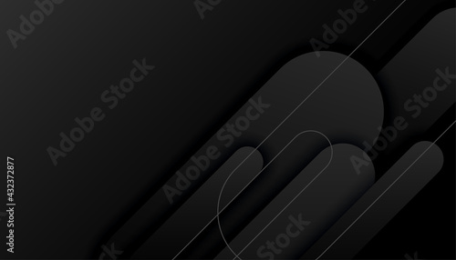 abstract black shapes background design