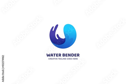 Blue Fresh Water Logo Template