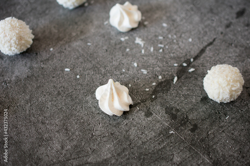 shells on wooden background
