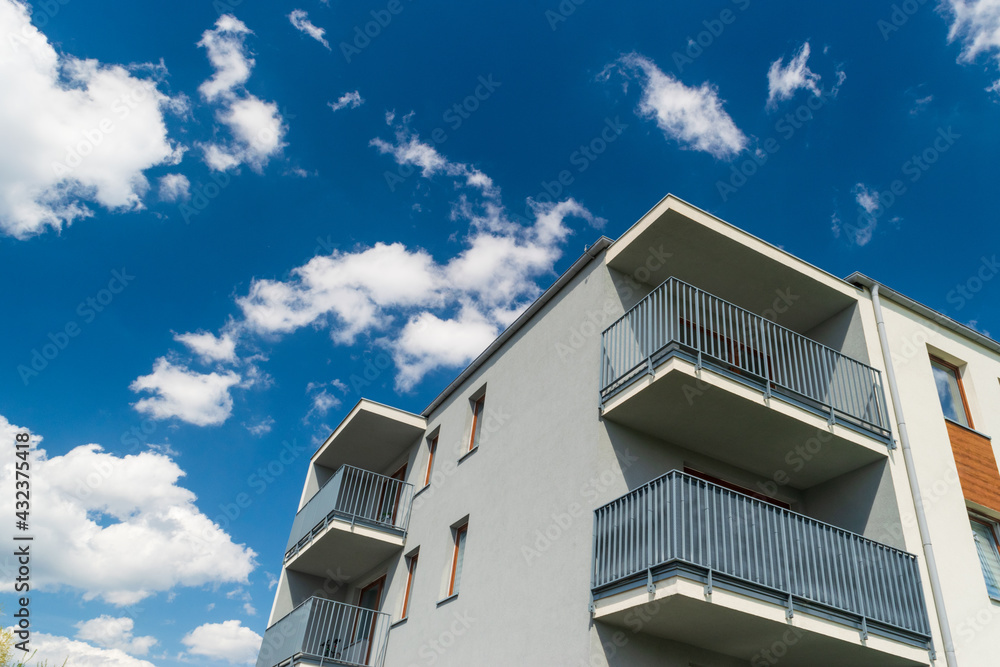 Modern Apartment Building, New Architecture, Complex Exterior