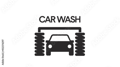 Car wash icon. Vector isolated illustration of Car wash