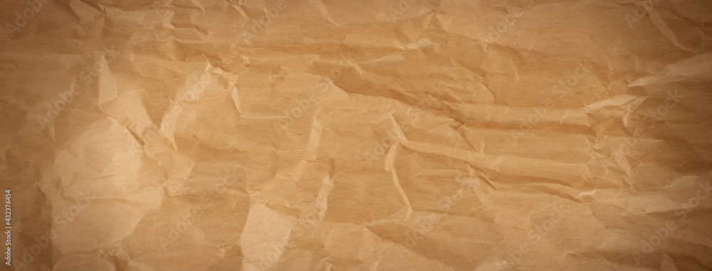 Obraz premium Kraft Paper Texture. Natural Brown Vintage Paper Background