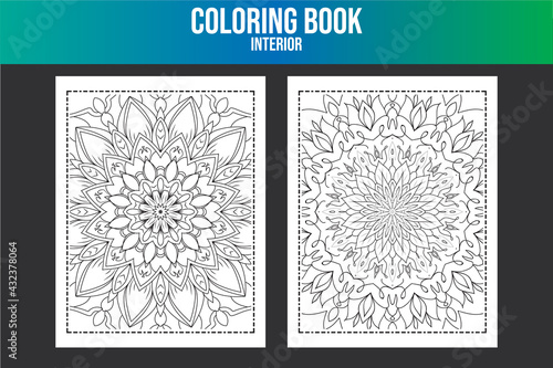 Hand drawn coloring book interior.sketchbook kids  art book
