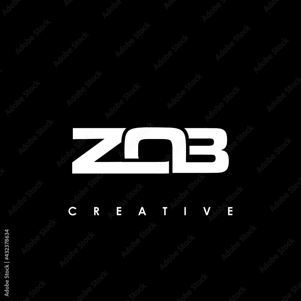 ZOB Letter Initial Logo Design Template Vector Illustration ZOB Letter Initial Logo Design Template Vector Illustration