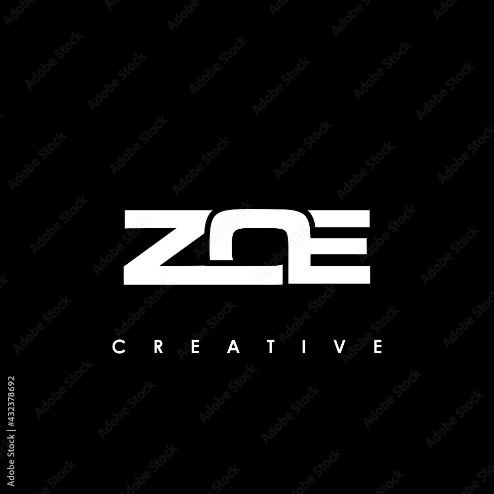 ZOE Letter Initial Logo Design Template Vector Illustration ZOE Letter Initial Logo Design Template Vector Illustration
