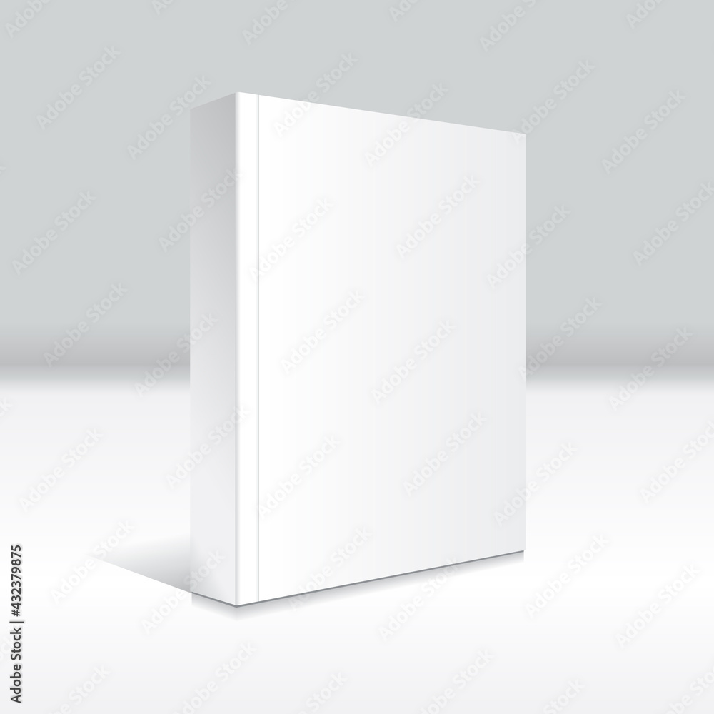 Blank white standing softcover book or magazine mockup template. Blank white standing softcover book or magazine mockup template.