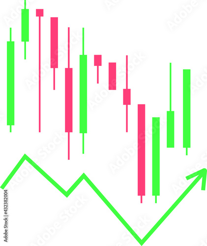 candle stick graph chart investment trading