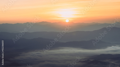 sunset in the mountains © adirak
