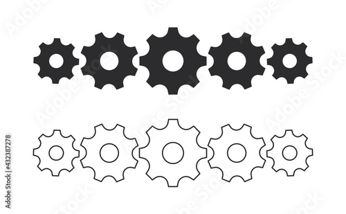 Cogwheel gear mechanical mechanism background