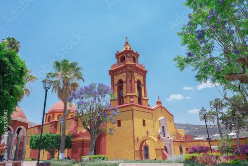 church of the peña del bernal in santiago de querétaro mexico, magical town