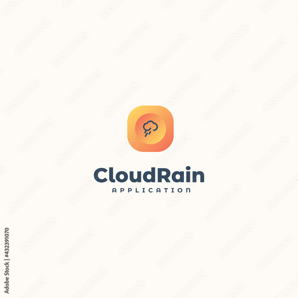 CloudRain logo vector