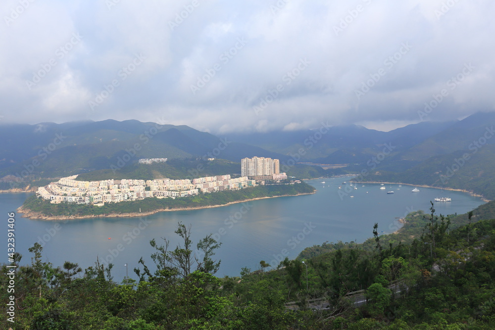 Red Hill Peninsula or Pak Pat Shan, residential area in Hongkong